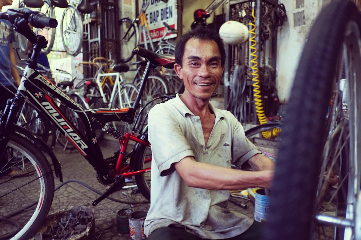 Bike repair workshop